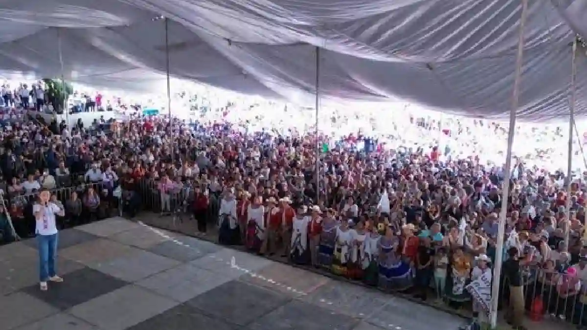 En esencia ya vamos unidos para la transformación hacia el 2024: En Tecámac, Edomex Claudia Sheinbaum celebra vivir tiempos de democracia con la 4T