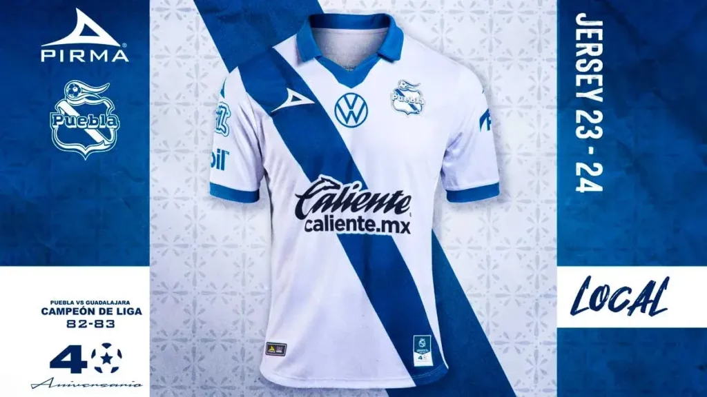 El Club Puebla presenta su nuevo jersey en honor al primer campeonato del 82-83