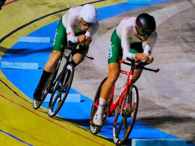 México logra oro y plata en el ciclismo de pista de los Centroamericanos.
