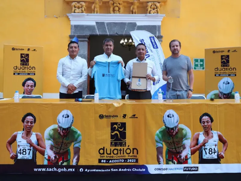 Lista la playera y medalla oficial del Duatlón 2023