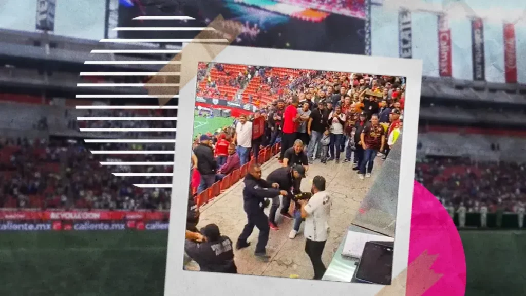 Porras de Xolos y Pumas se dan con todo en el Estadio Caliente