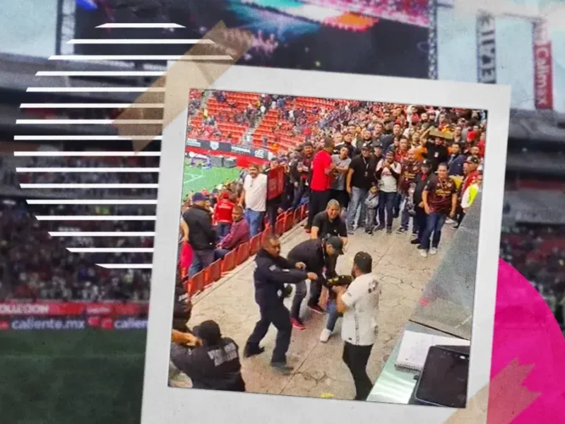 Porras de Xolos y Pumas se dan con todo en el Estadio Caliente
