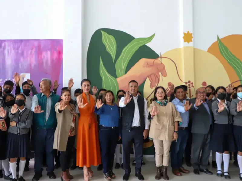 Inaugura Mundo Tlatehui quinto mural “Pinceladas por La Igualdad” en San Antonio Cacalotepec