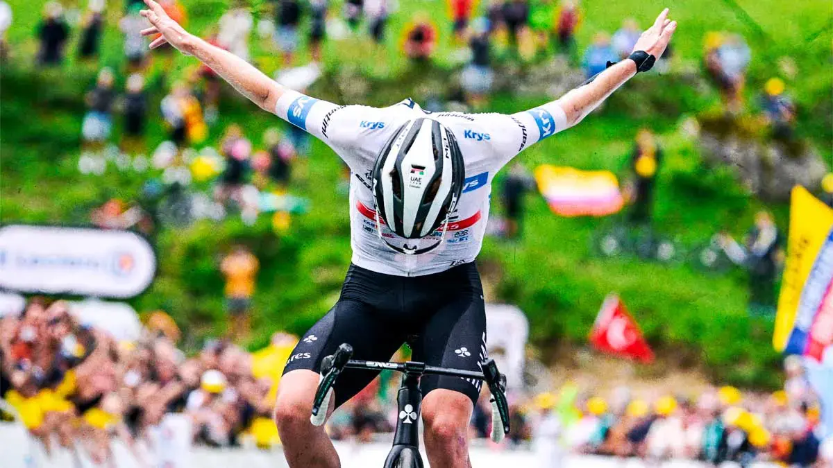 Tadej Pogacar arruina el plan del Jumbo en la etapa 6 del Tour de France.