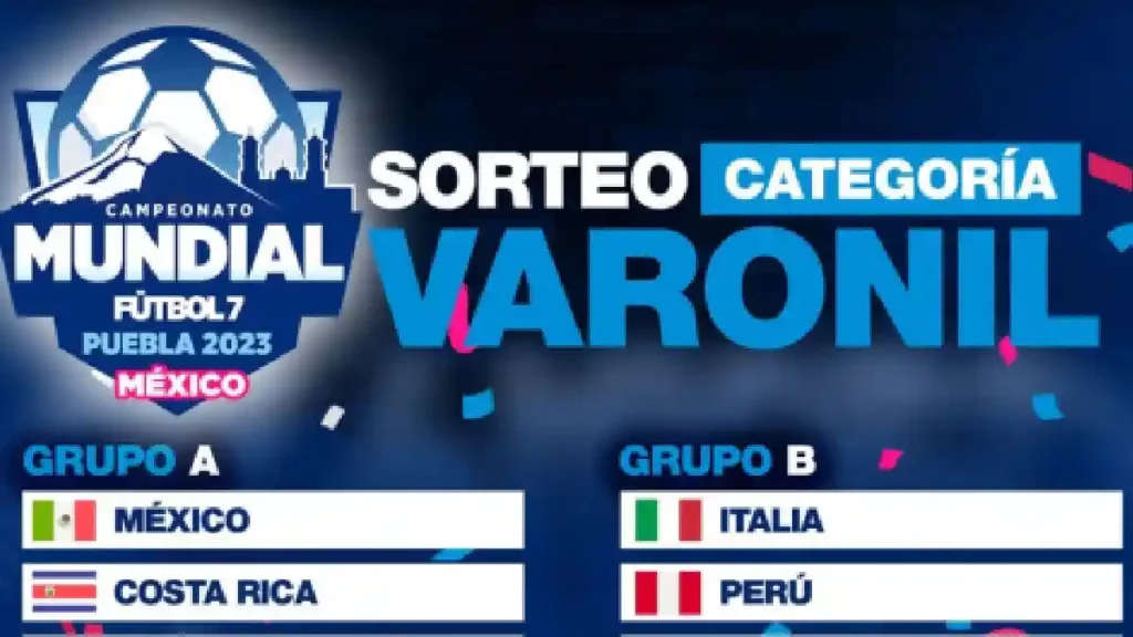 México ya tiene rivales para el Mundial de Fútbol 7, que se realizará en Puebla