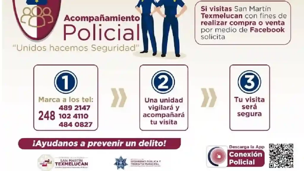 En Texmelucan se han realizado más de 120 acompañamientos policiales desde 2021