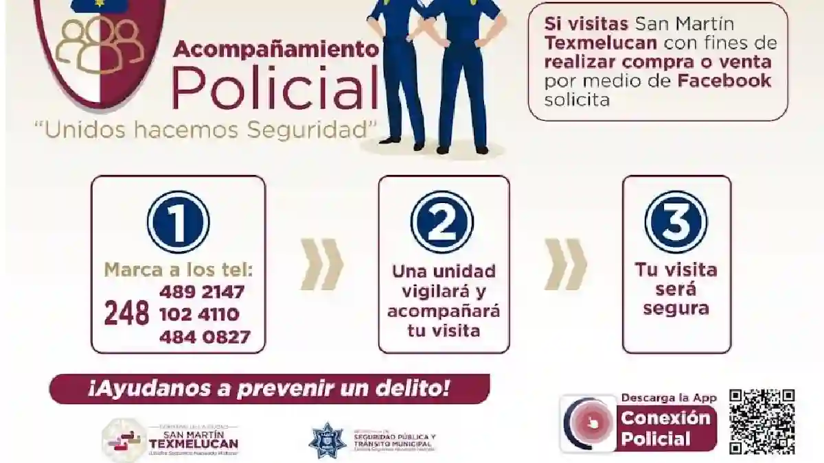En Texmelucan se han realizado más de 120 acompañamientos policiales desde 2021