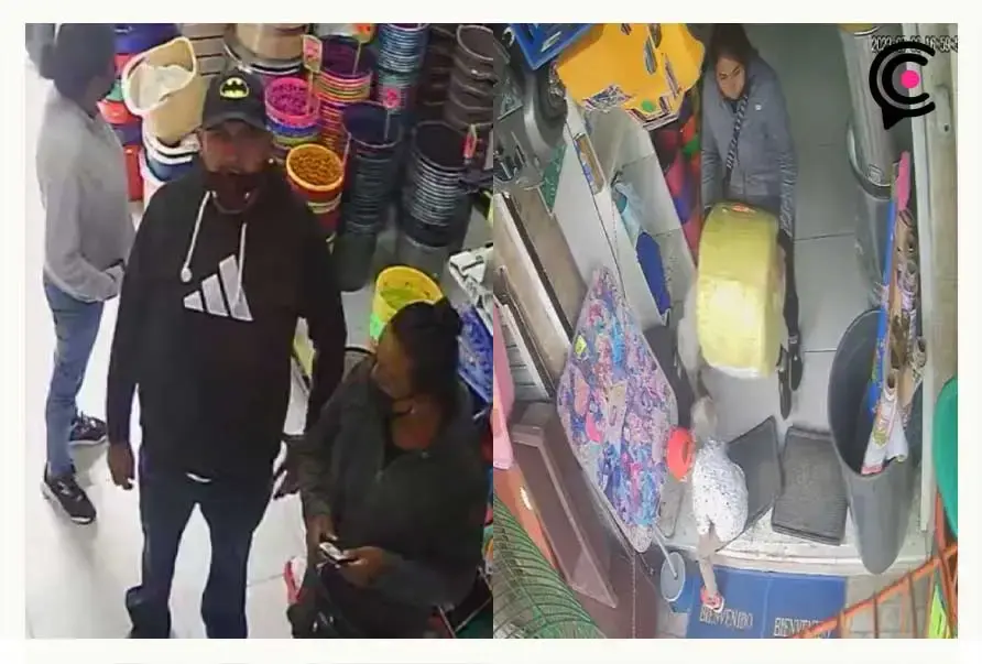 Banda de 15 personas atraca tienda en Amozoc y los captan en video
