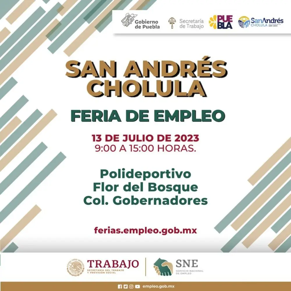 Llega la Segunda Feria del Empleo a San Andrés Cholula
