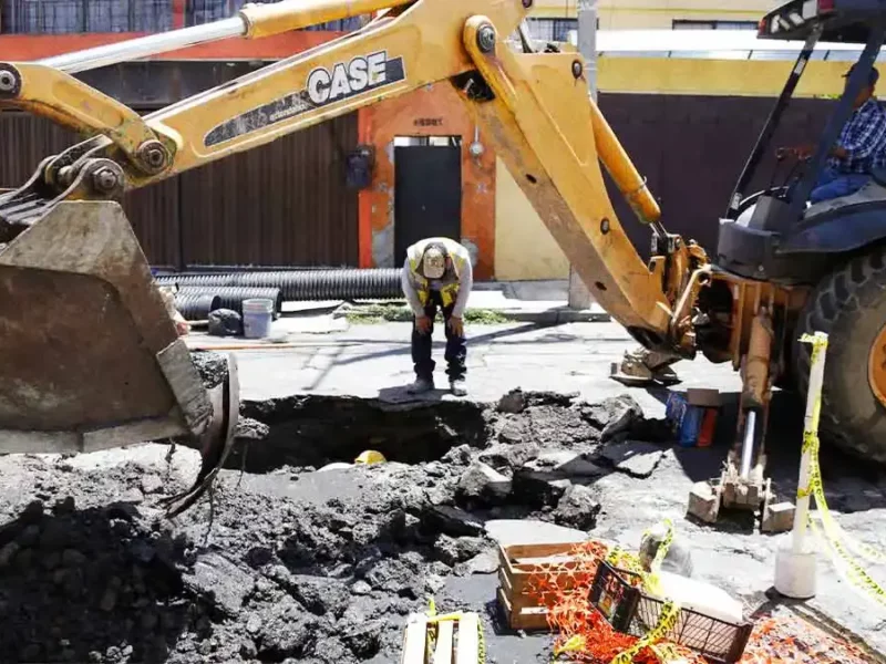 Infraestructura Municipal detecta otros cinco socavones en las calles de Puebla.