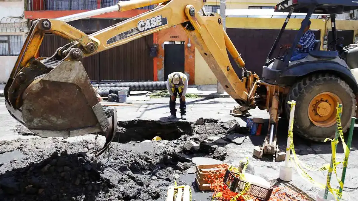 Infraestructura Municipal detecta otros cinco socavones en las calles de Puebla.