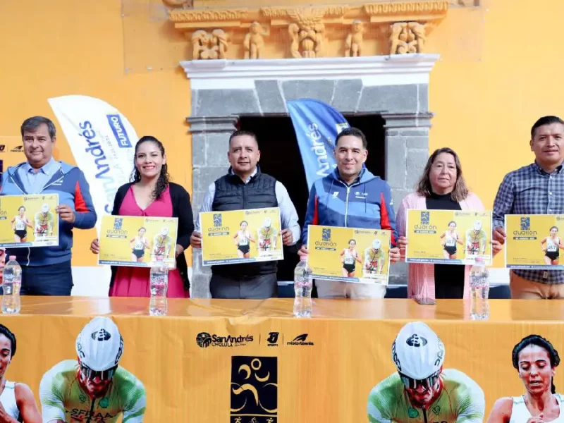 Presenta Mundo Tlatehui Duatlón San Andrés Cholula 2023