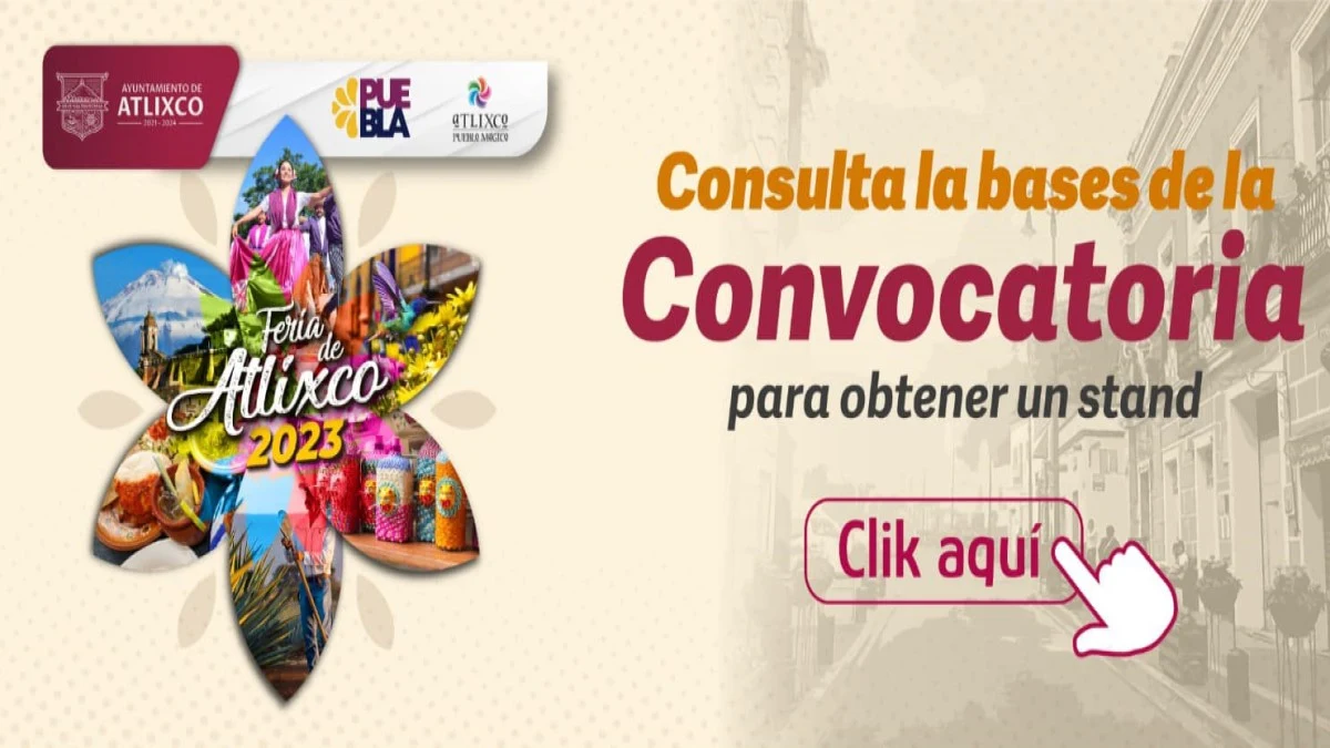 Participa como expositor en la Feria de Atlixco 2023.