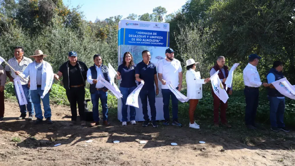 Arranca Mundo Tlatehui la jornada de desazolve y limpieza del Río Almoloya