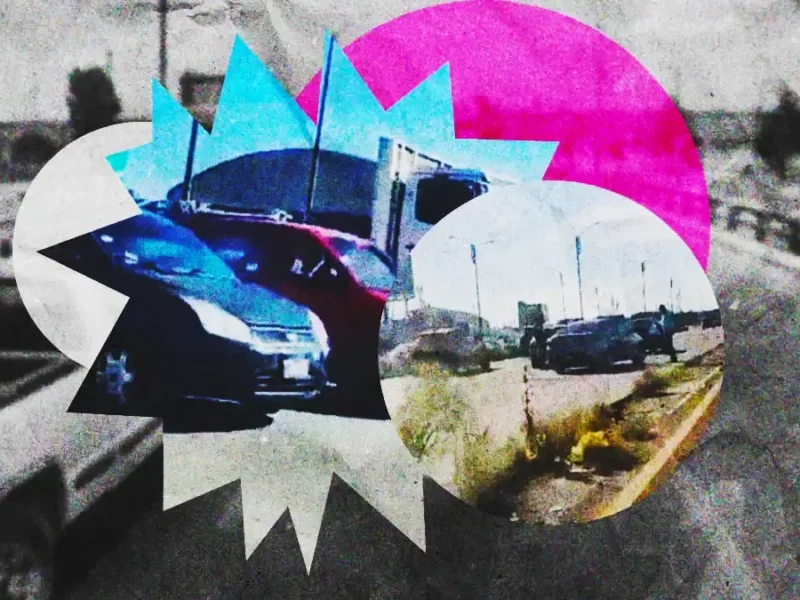 Conductora escapa de montachoques en Periférico de Puebla, intentaron poncharle sus llantas