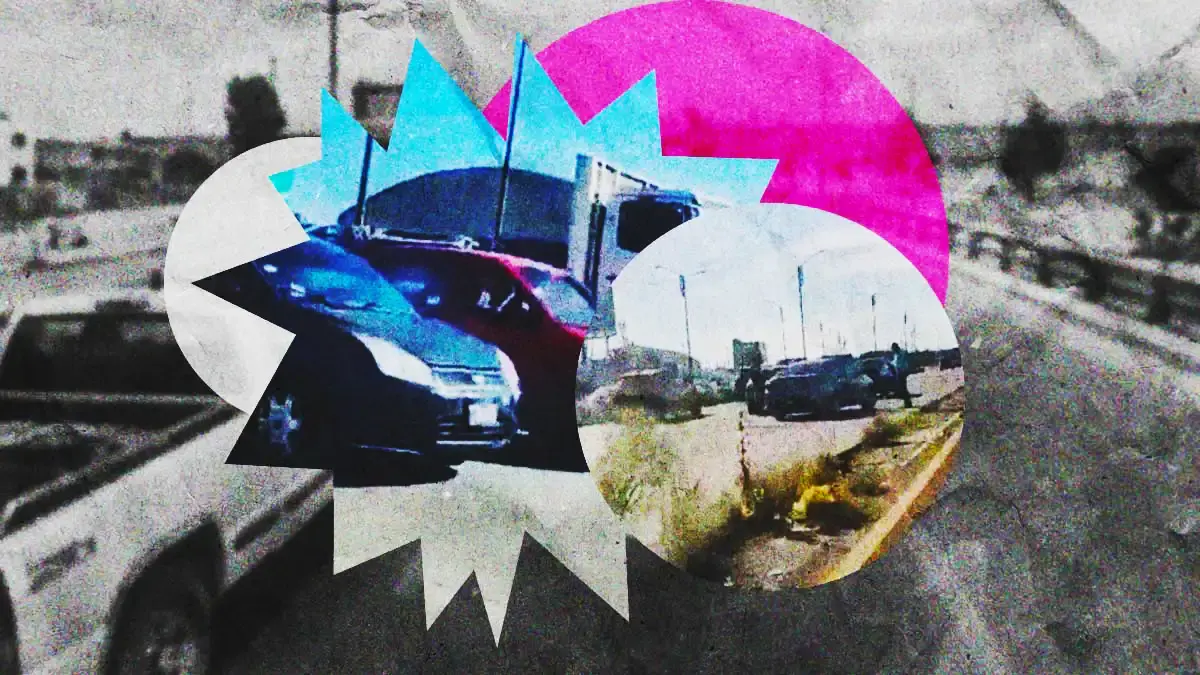 Conductora escapa de montachoques en Periférico de Puebla, intentaron poncharle sus llantas