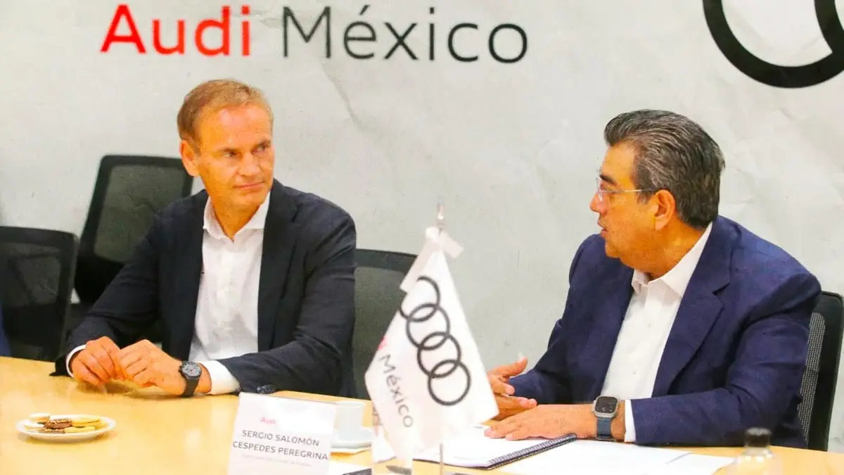 Reafirma gobierno de Sergio Salomón trabajo con Audi para detonar proyectos de electromovilidad y favorecer el desarrollo
