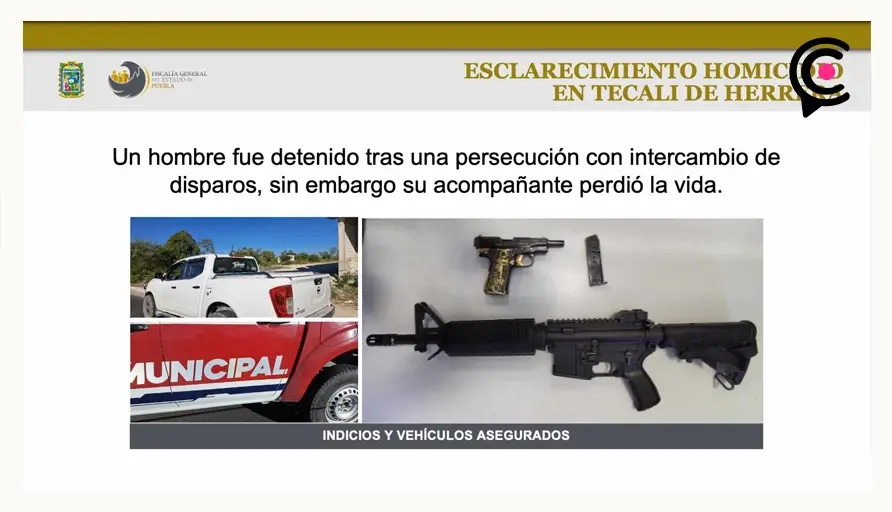 Policía de Tecali espera a que se defina su situación jurídica tras asesinato.