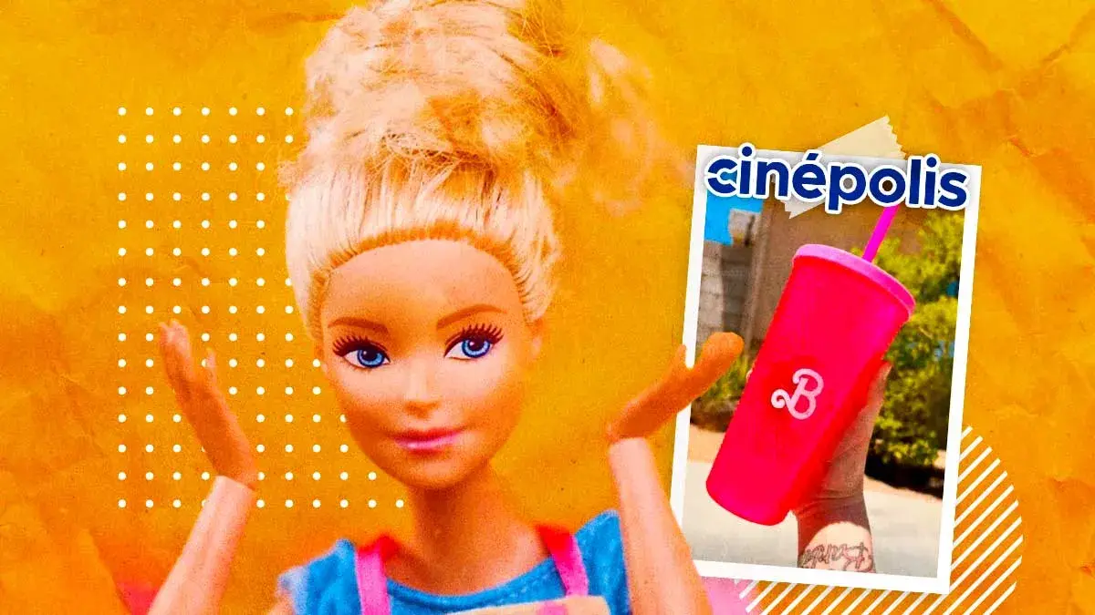 En redes sociales evidencian a empleados de Cinépolis revendiendo los vasos de Barbie