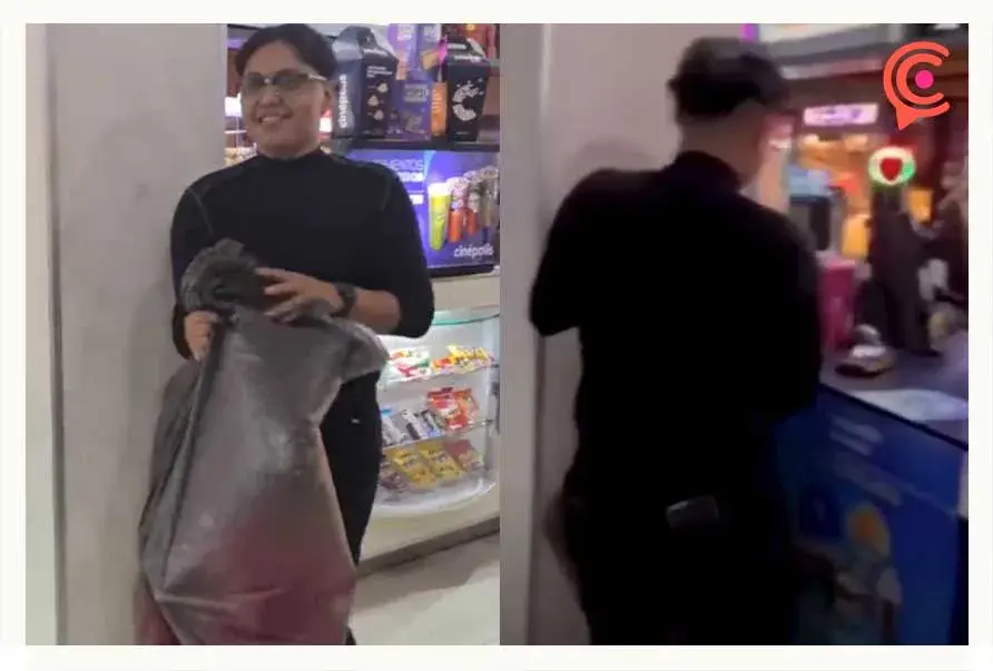 En redes sociales evidencian a empleados de Cinépolis revendiendo los vasos de Barbie