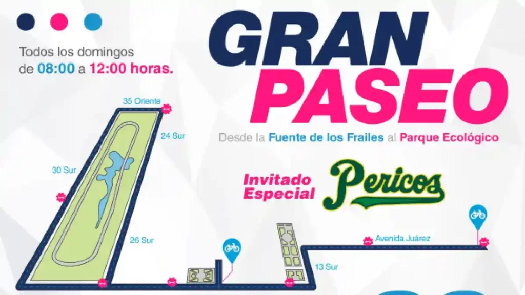 Rodada Verde con el Club Pericos en el Gran Paseo de Puebla