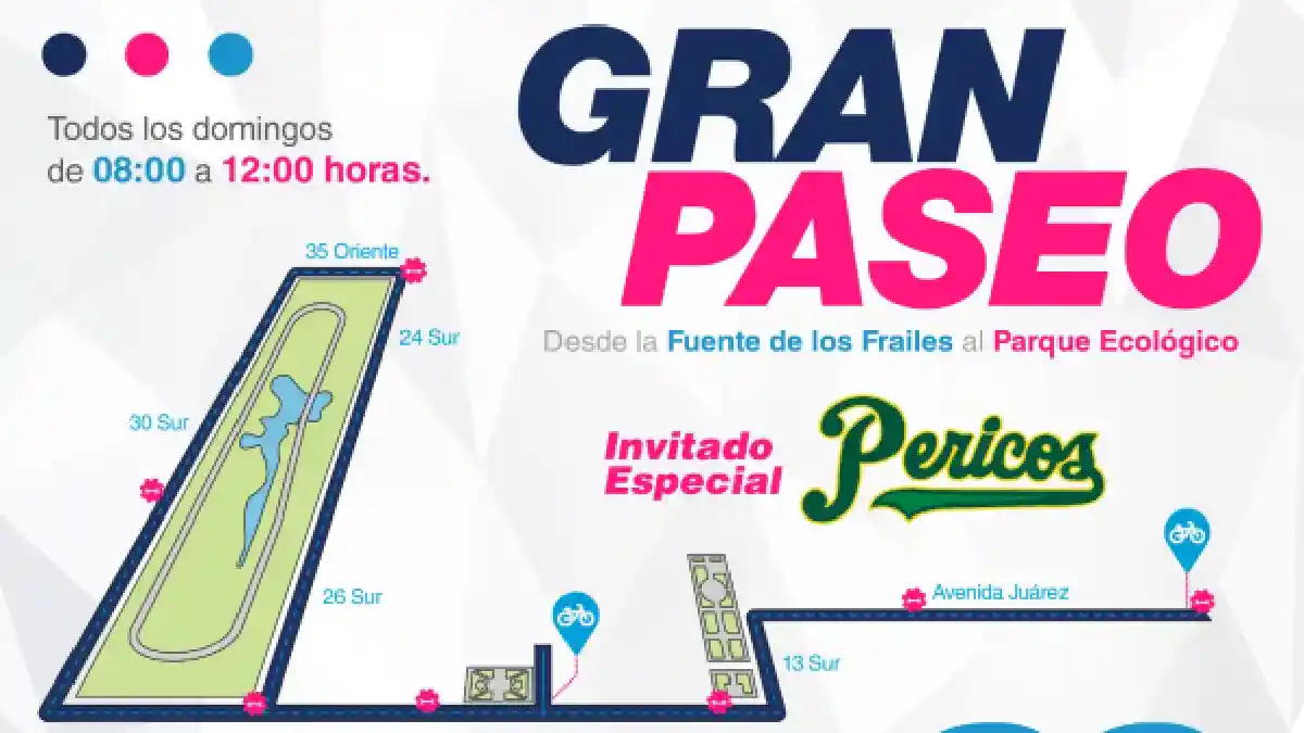 Rodada Verde con el Club Pericos en el Gran Paseo de Puebla