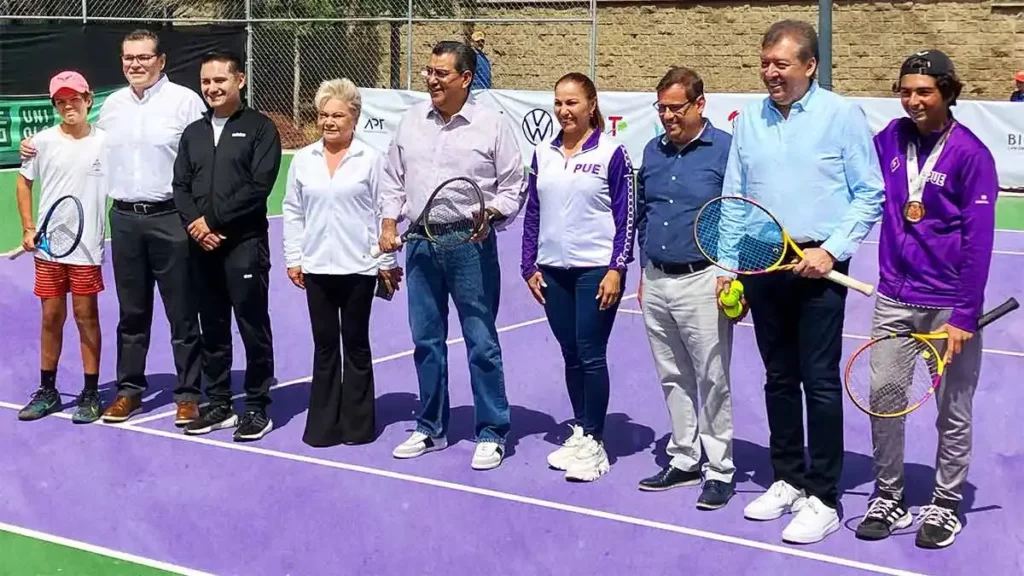 Inauguran el Torneo Nacional Juvenil de Tenis 2023 en Puebla capital.