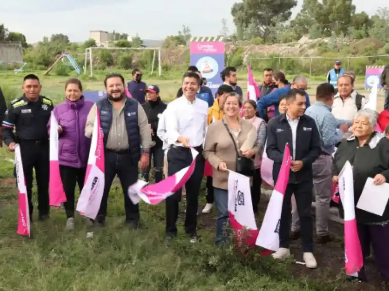 Ayuntamiento de Puebla arranca rehabilitación de cancha El Cobre