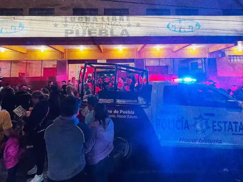 Asaltan la taquilla de la Arena Puebla en plena función de lucha libre