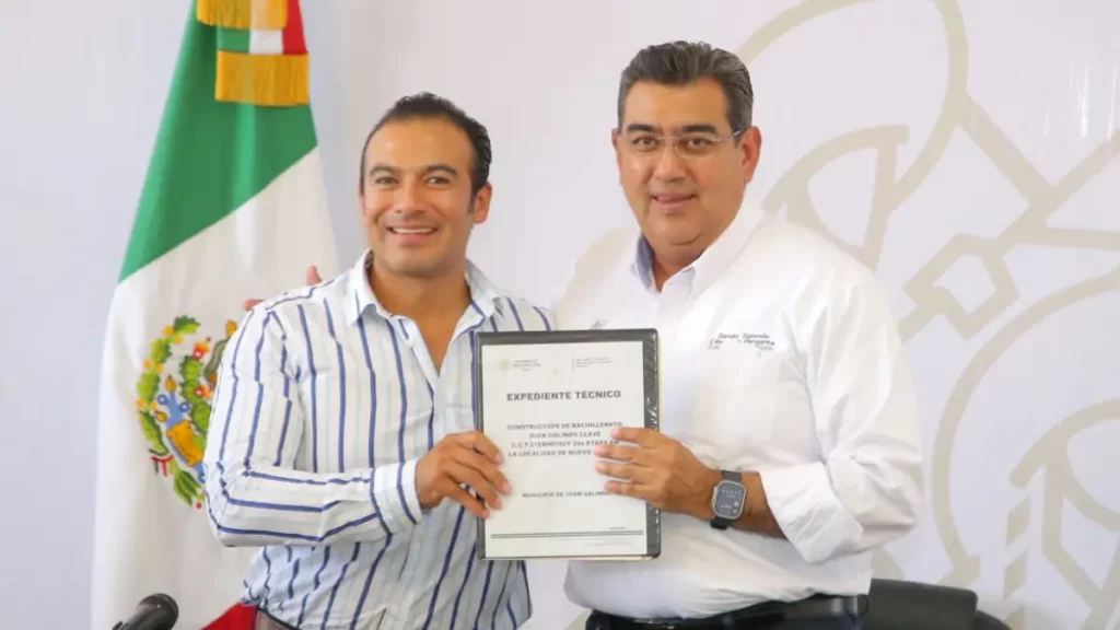 En Juan Galindo y Naupan, Sergio Salomón llama a alcaldes a seguir invirtiendo en seguridad pública