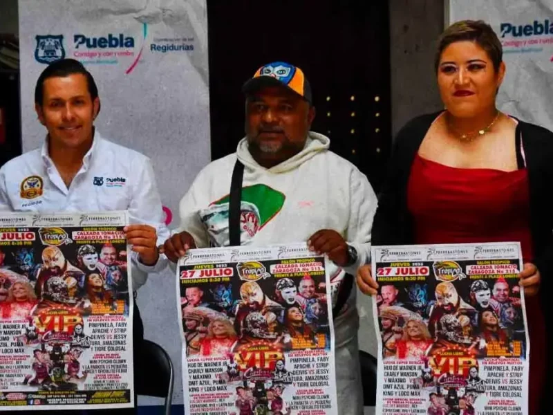 En la ciudad de Puebla se llevará a cabo la función de Lucha Libre VIP.
