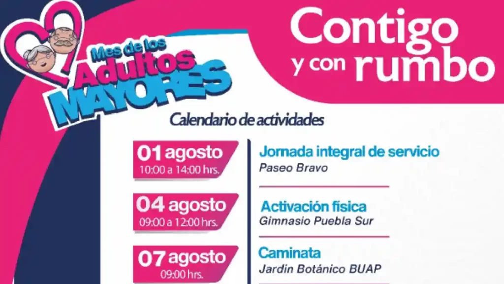 SMDIF Puebla alista actividades para celebrar a las personas adultas mayores en agosto