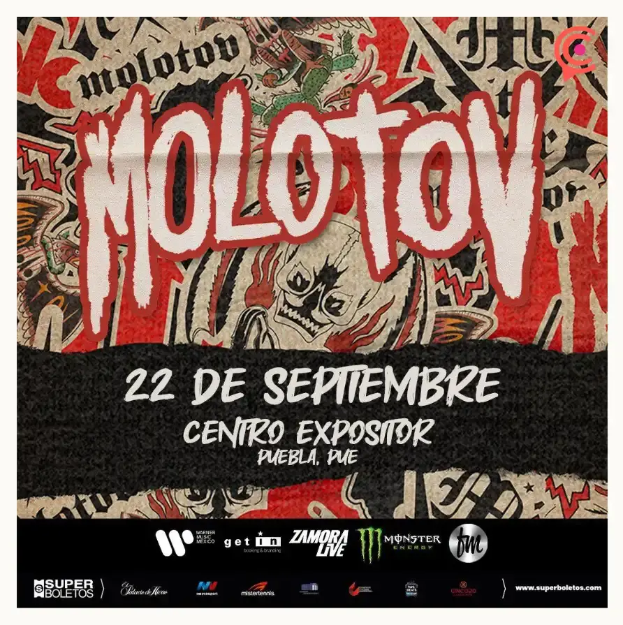 Molotov estará en Puebla el próximo 22 de septiembre