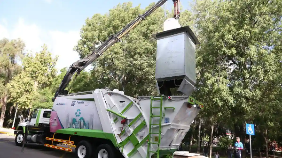 Ayuntamiento de Puebla y PALA concluyen mantenimiento a contenedores soterrados