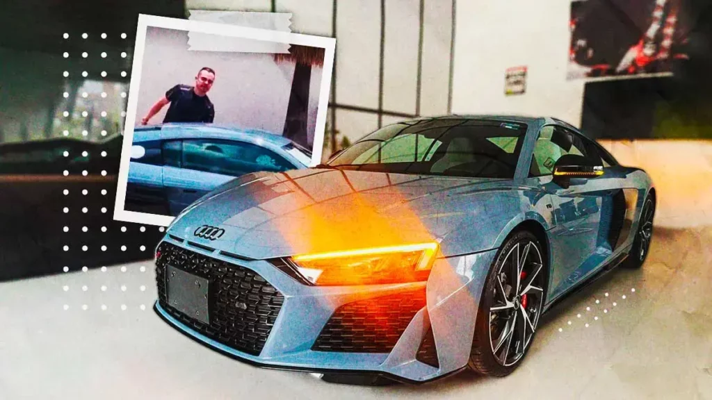 Coordinador de asesores de Armenta presume AUDI R8 de 3 mdp
