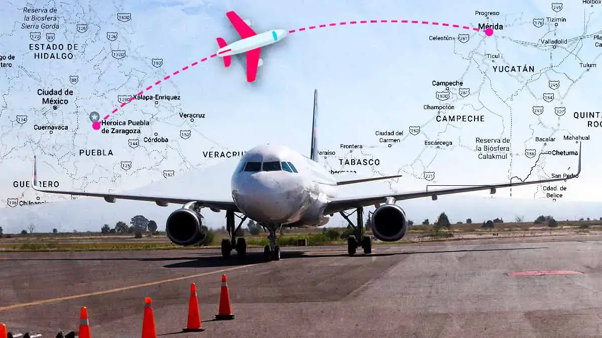 ¡Vamos por la cochinita pibil! Anuncian nuevo vuelo Puebla-Yucatán.