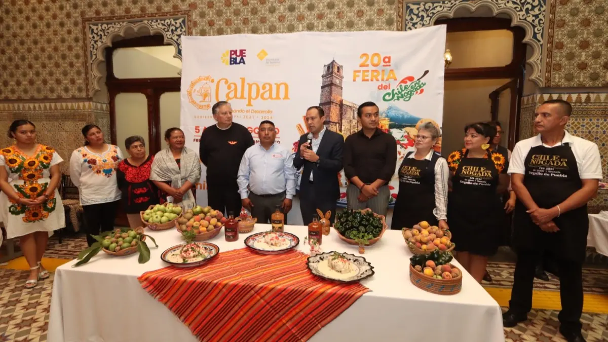 Desde el Congreso del Estado de Puebla invitan a la Feria del Chile en Nogada de San Andrés Calpan.