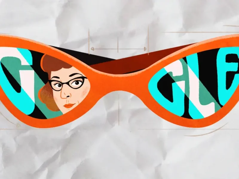 Google homenajea con un Doodle a Altina Schinasi por diseñar los lentes de "ojo de gato”