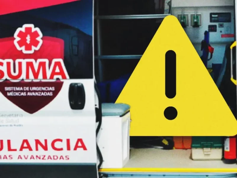 Paramédicos resultan lesionados al activarse las bolsas de aire de una ambulancia
