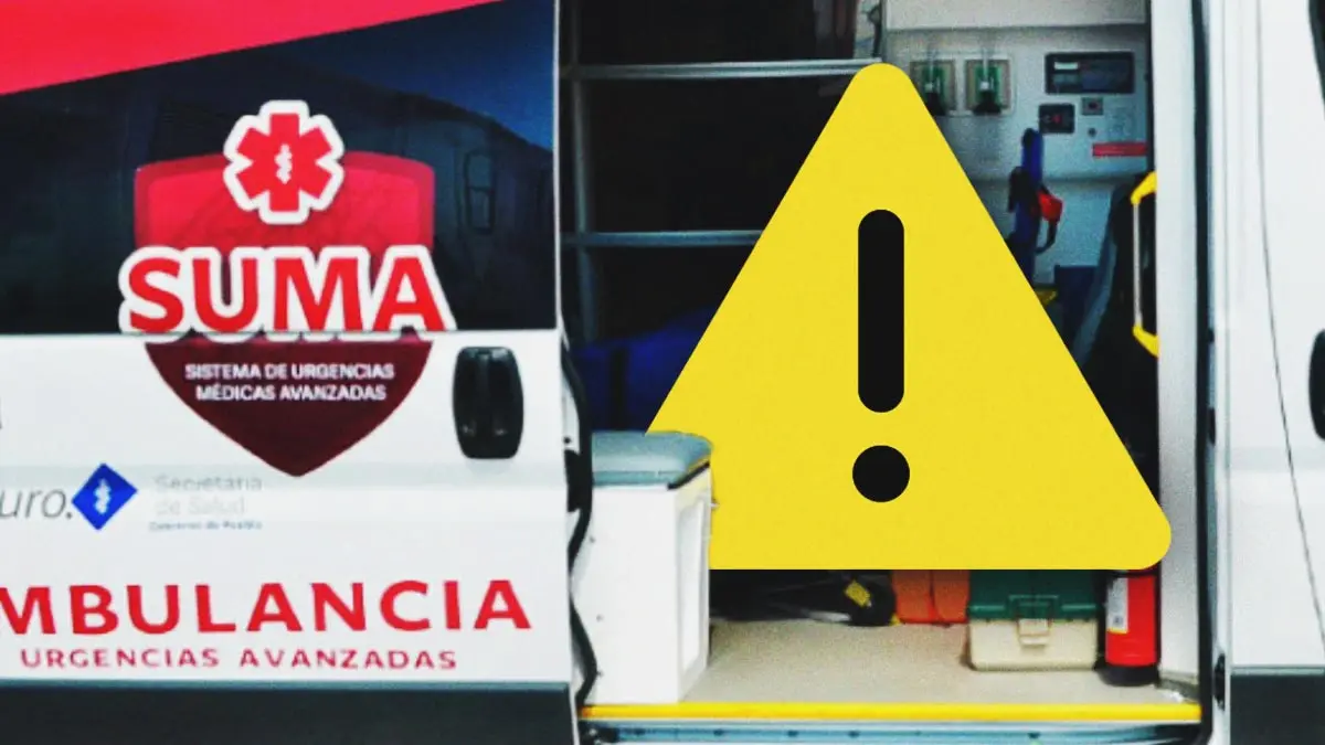 Paramédicos resultan lesionados al activarse las bolsas de aire de una ambulancia