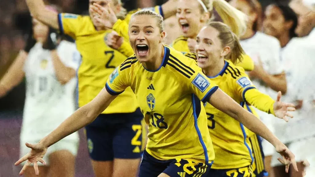 Suecia vence a Estados Unidos y avanza a cuartos de la Copa Mundial Femenil.