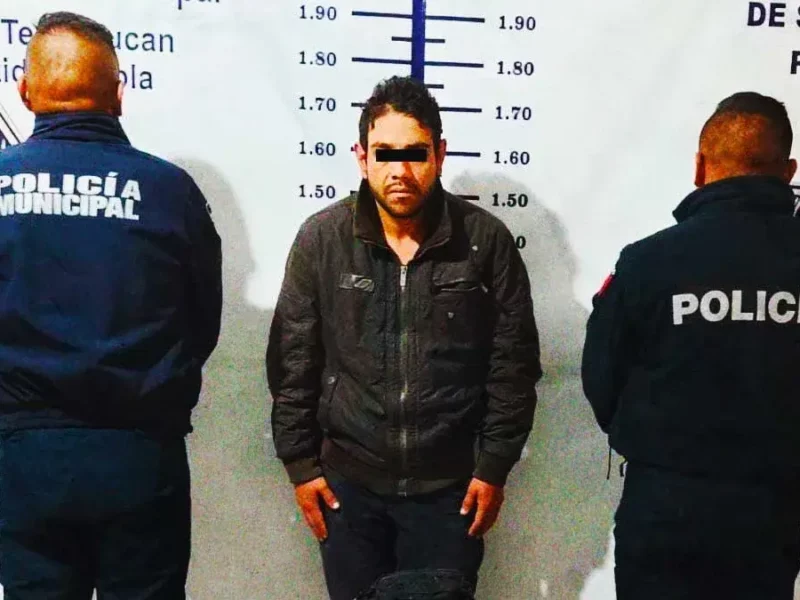 Lo detienen armado en San Martín Texmelucan; intenta agredir a policías.