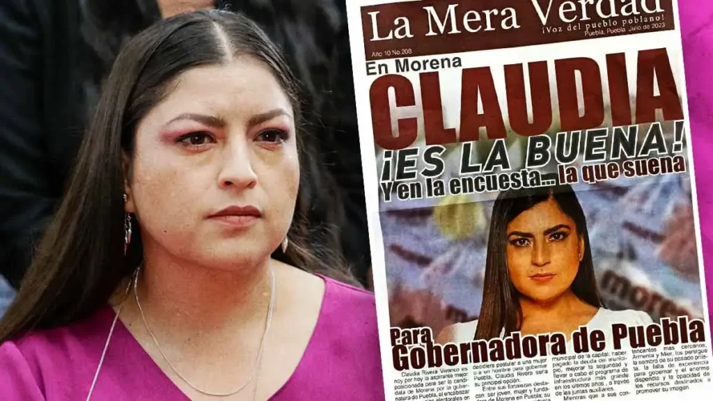 ¿Actos anticipados de campaña? Claudia Rivera dice que es la buena para gobernadora.