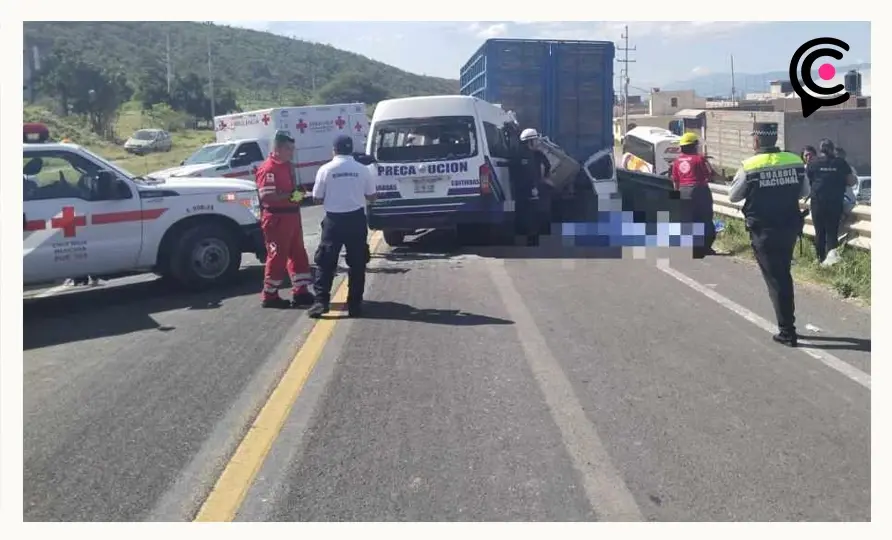 Cinco muertos y 13 heridos dejó un choque en Santiago Miahuatlán