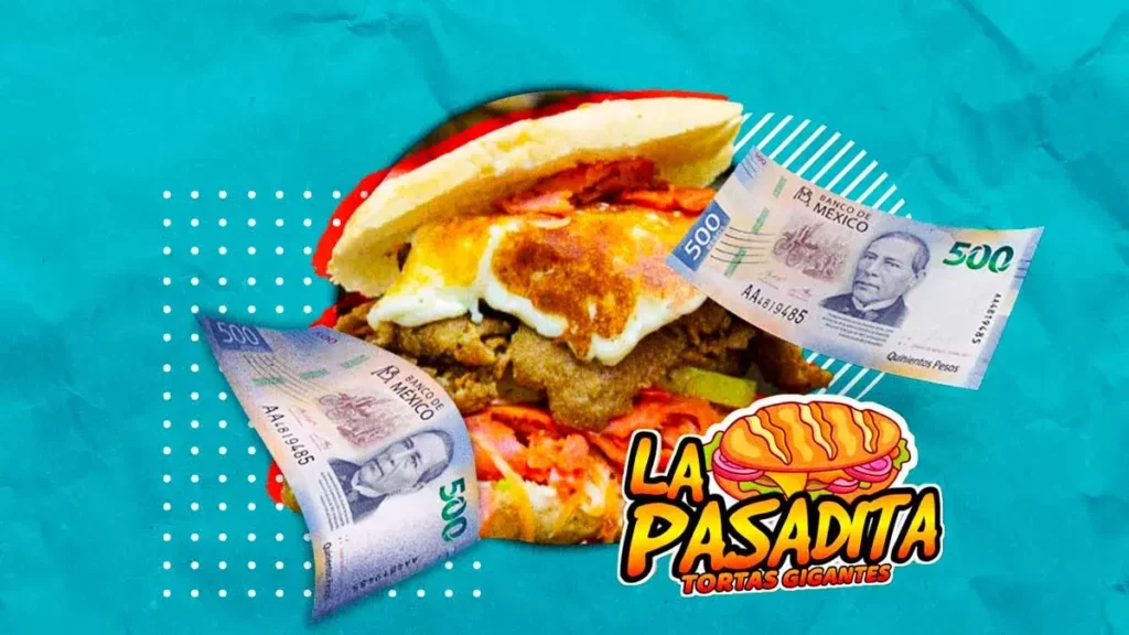 Gánate 500 pesos comiendo esta torta gigante de La Pasadita en Puebla
