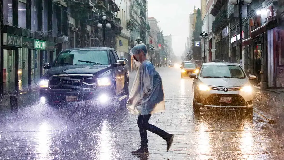 Fuertes lluvias y granizo cayeron sobre Puebla capital este viernes