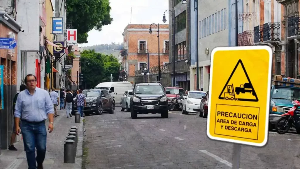 Doble sentido de la 3 Poniente en Puebla: Así operarán las zonas de carga