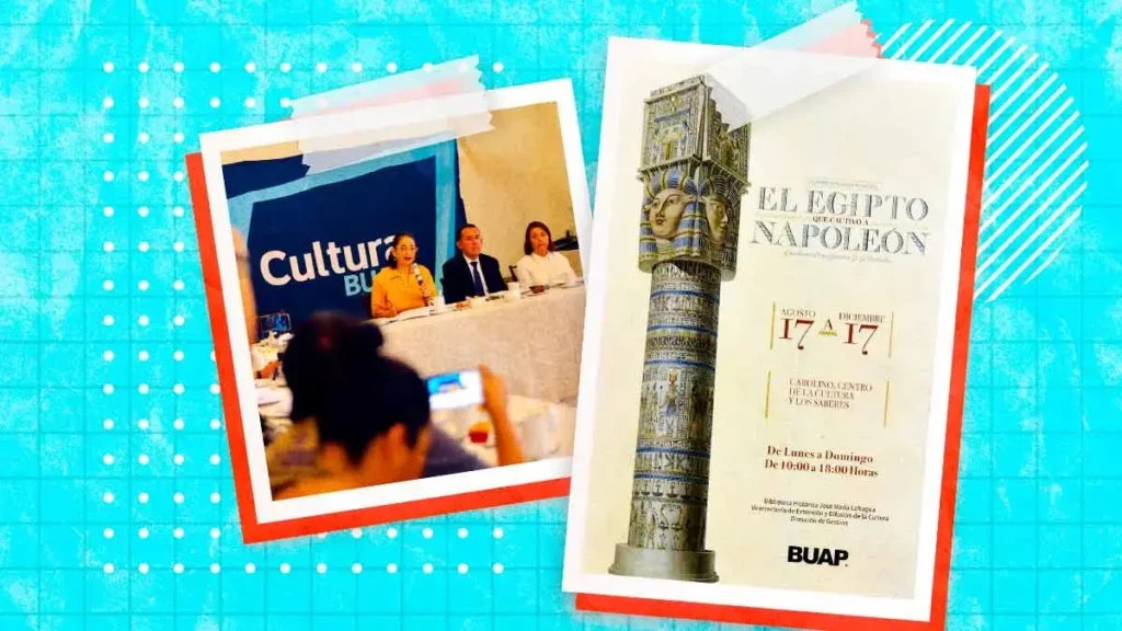 BUAP da inicia a la exposición “El Egipto que cautivó a Napoleón”
