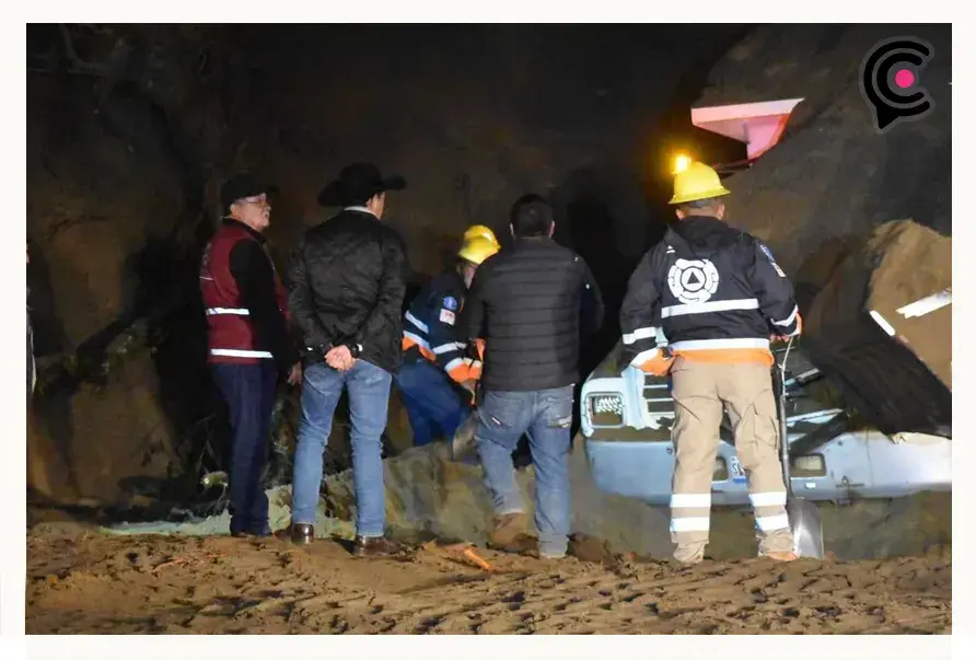 Trabajador sepultado por un alud de arena fue hallado muerto en Tlatlauitepec