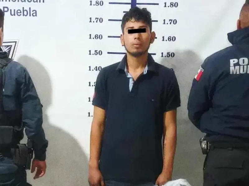 Detiene a delincuente por robo a casa habitación en San Martín Texmelucan